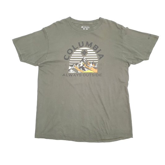 Mens Green Columbia Sportswear Short Sleeve T Shirt