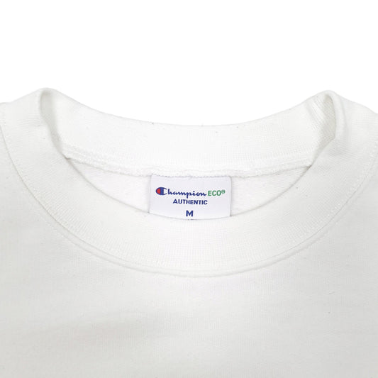Mens White Champion Crewneck Jumper
