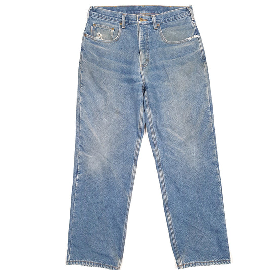 Carhartt Casual Regular Fit Lined Jeans W33 L29 Blue