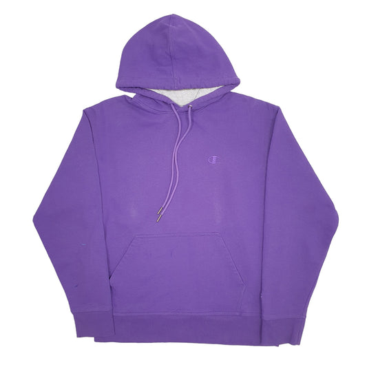 Mens Purple Champion Hoodie Jumper