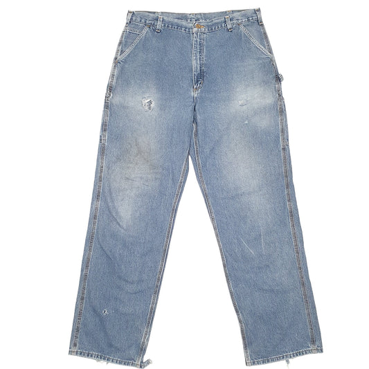 Mens Blue Carhartt Carpenter JeansW38 L34