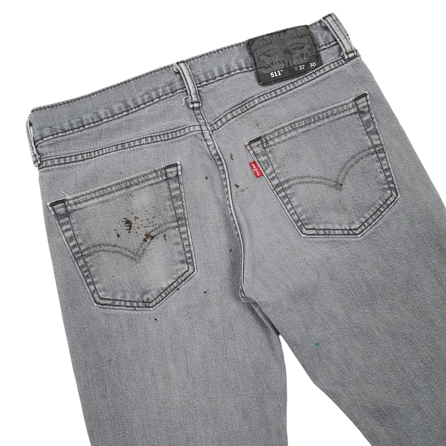 Levis 511 Slim Fit Jeans W32 L28 Grey