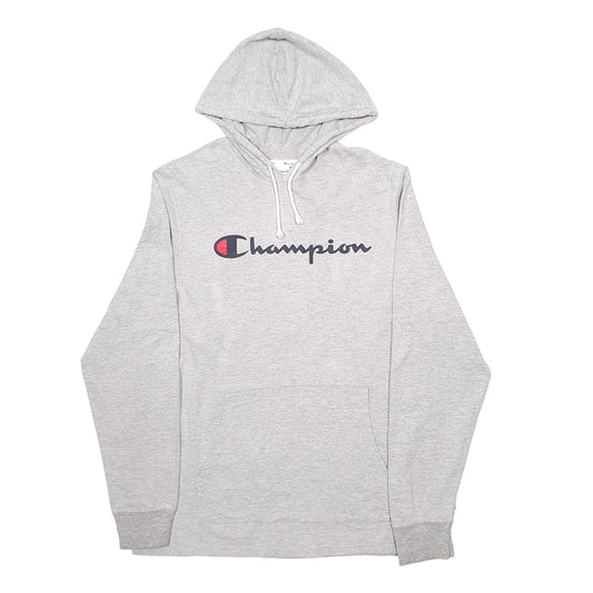 Mens Grey Champion Hoodie Jumper