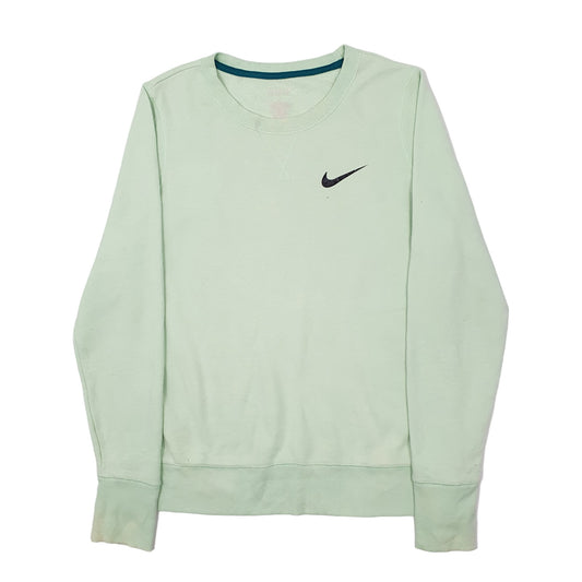 Womens Green Nike Tek Gear Crewneck Jumper