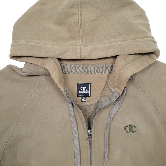 Mens Khaki Champion Full Zip Jumper