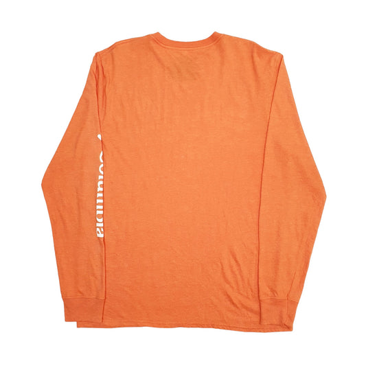 Mens Orange Columbia Sportswear Long Sleeve T Shirt