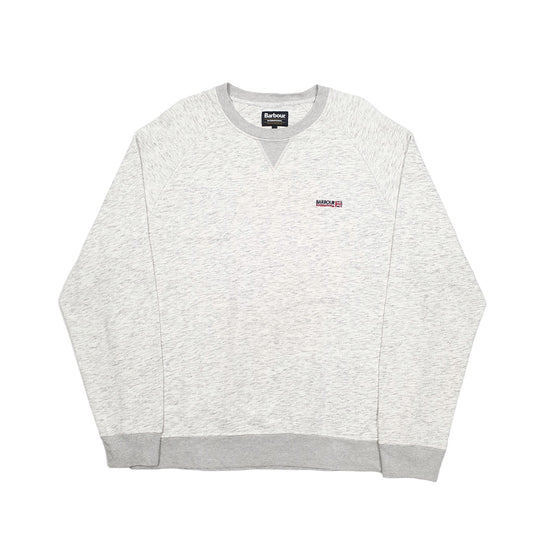 Barbour International Spellout Crewneck XL Grey
