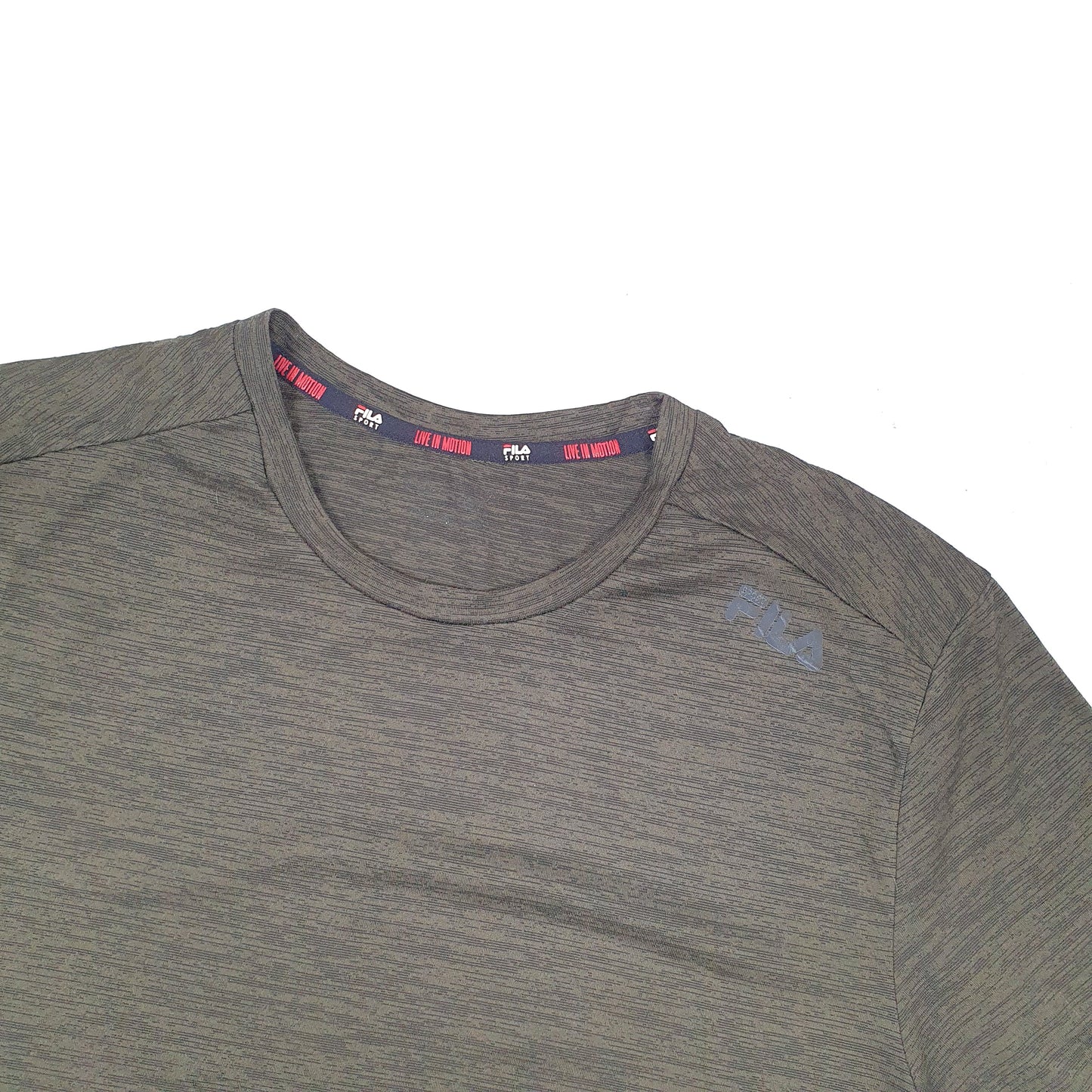 Fila Live in Motion Activewear Short Sleeve Polyester Polo Shirt Green