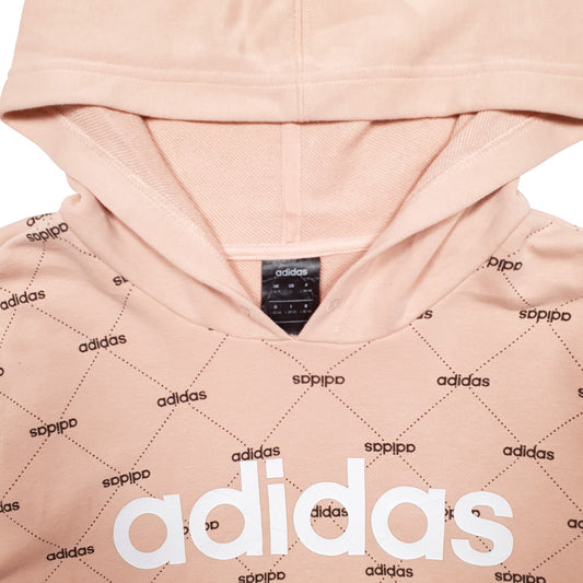 Womens Pink Adidas Hoodie Jumper