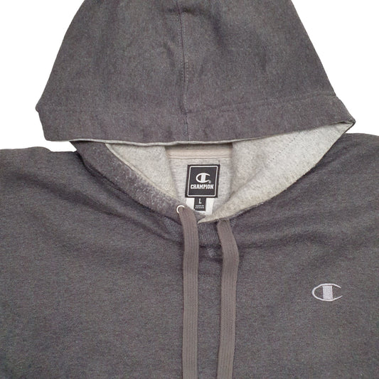 Mens Grey Champion Hoodie Jumper