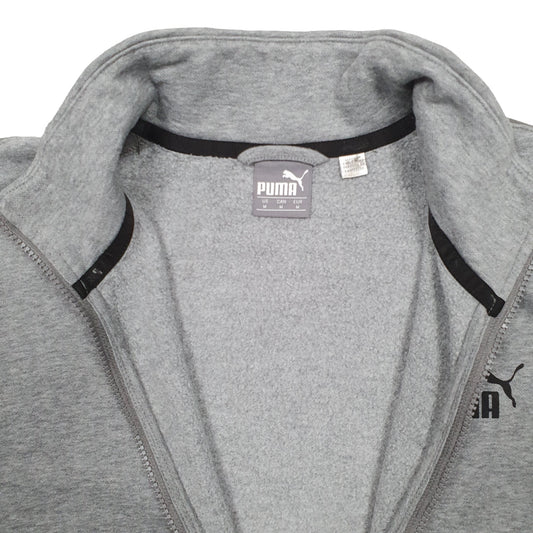 Mens Grey Puma Full Zip Jumper