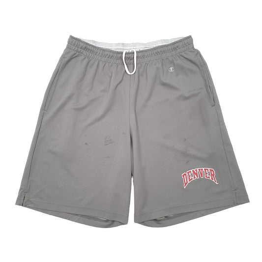 Champion Denver Nuggets Basketball Grey Sport Shorts W30 Grey