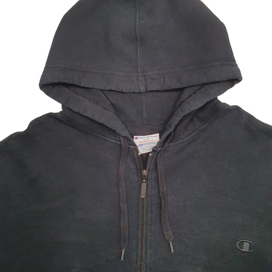 Mens Black Champion Full Zip Jumper