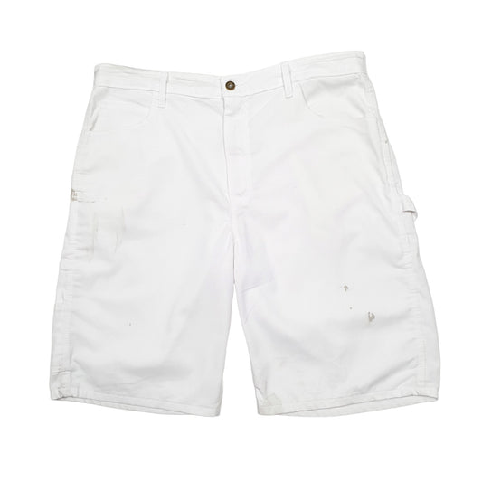 Mens White Dickies Cargo Shorts