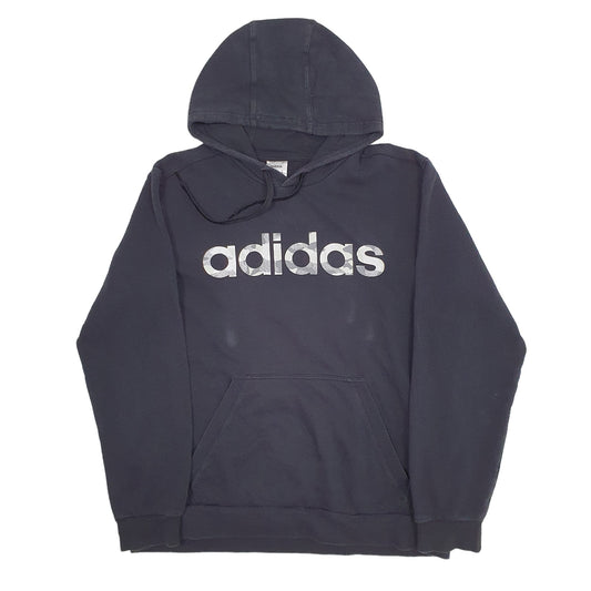 Mens Black Adidas Hoodie Jumper