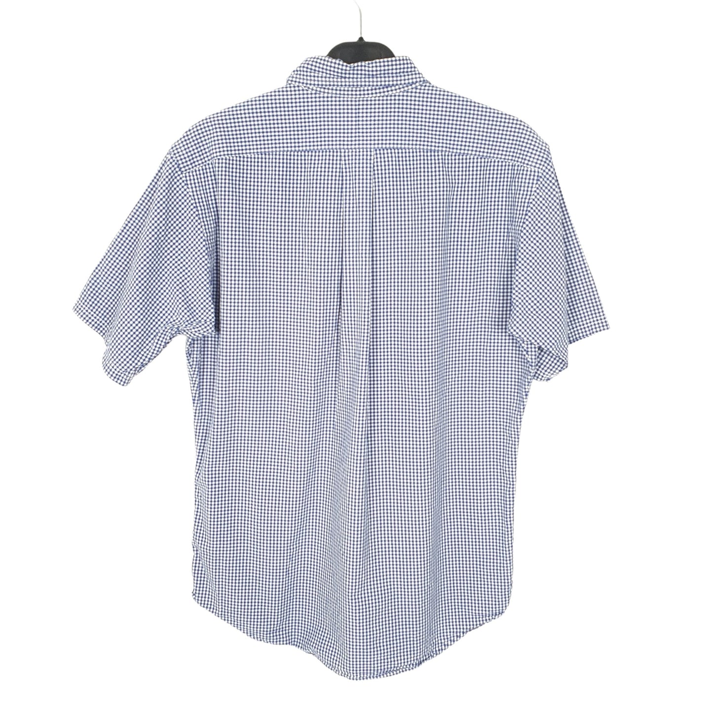 Ralph Lauren Short Sleeve Custom Fit Check Shirt Blue