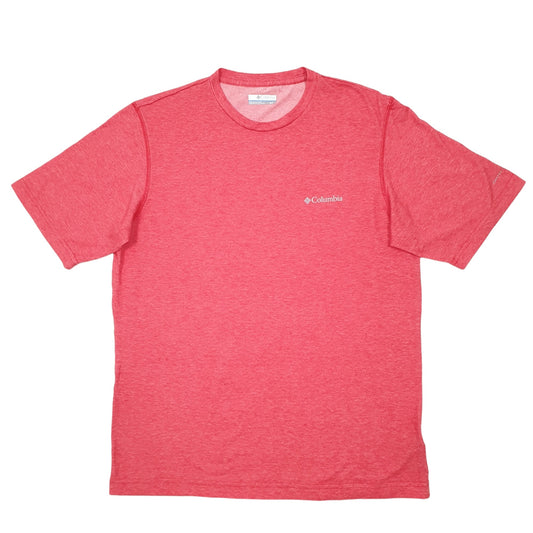 Mens Red Columbia Sportswear Active Blend Short Sleeve T Shirt
