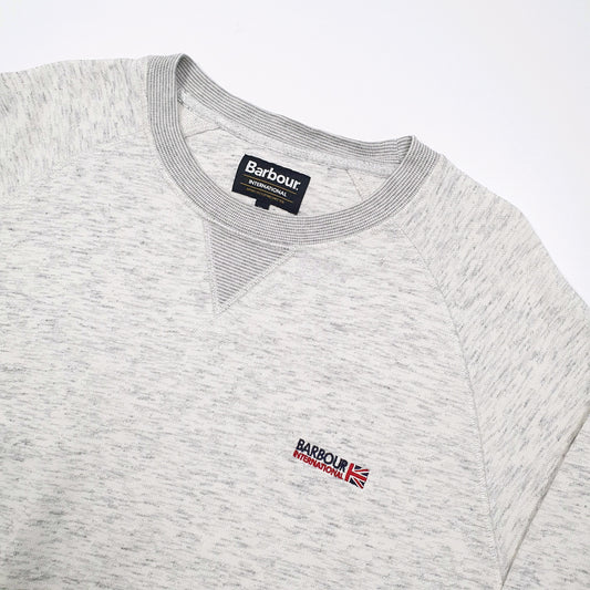 Barbour International Spellout Crewneck XL Grey