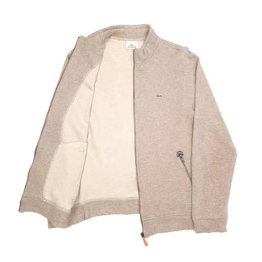 Lacoste Full Zip Fleece M Brown