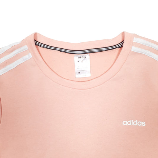 Womens Peach Adidas Crewneck Jumper