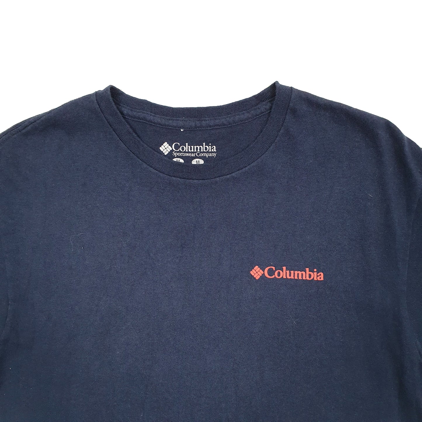 Mens Navy Columbia Sportswear Short Sleeve T Shirt
