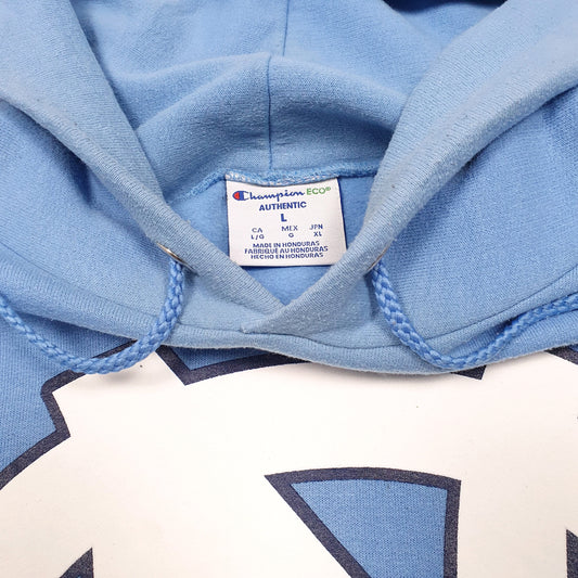 Mens Blue Champion North Carolina Basketball USA Hoodie Jumper
