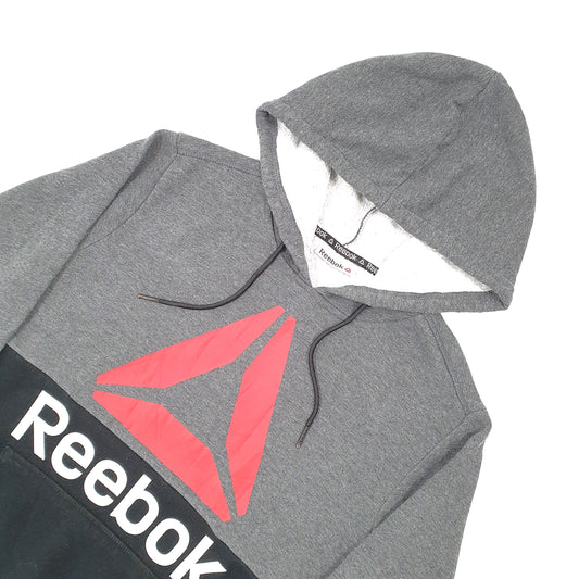 Reebok Spellout Hoodie S Grey