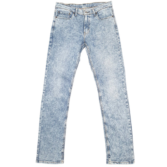 Levis 511 Slim Fit Acid Wash Jeans W32 L33 Blue