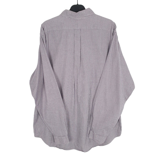 Ralph Lauren Houndstooth Long Sleeve Regular Fit Shirt Purple