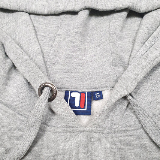 Mens Grey Fila Hoodie Jumper