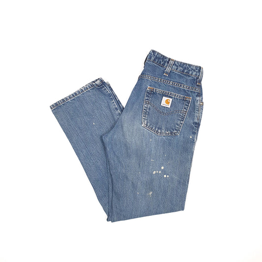 Carhartt Casual Regular Fit Damaged Jeans W30 L30 Blue
