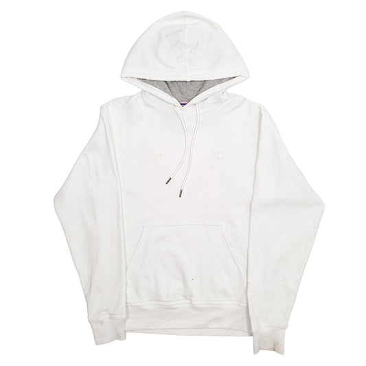 Mens White Champion Hoodie Jumper