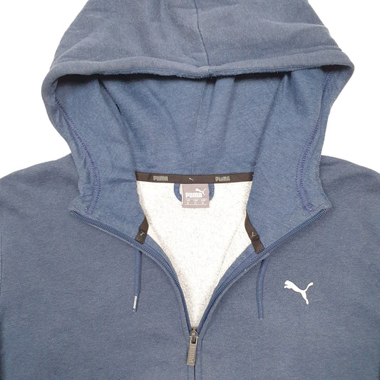 Womens Blue Puma Full Zip Jumper