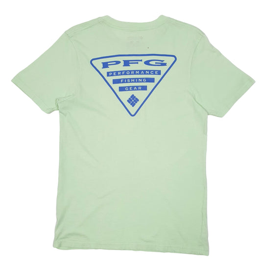 Mens Green Columbia Sportswear Performance Fishing Gear PFG Short Sleeve T Shirt