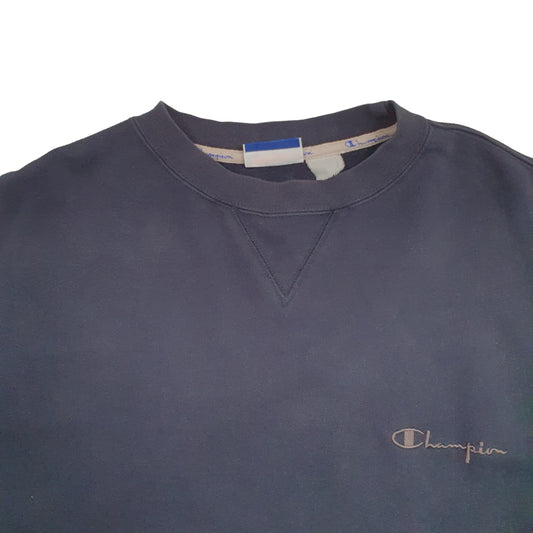 Mens Navy Champion Crewneck Jumper