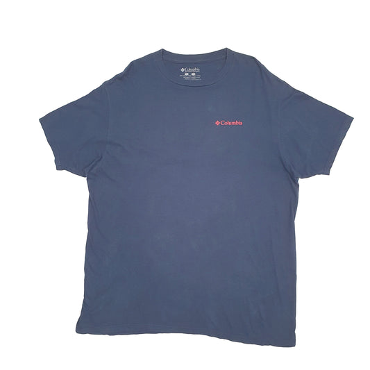 Mens Navy Columbia Sportswear Short Sleeve T Shirt