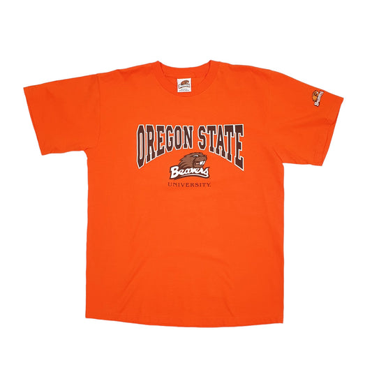Beavers Oregan State Made in USA Short Sleeve T Shirt Orange