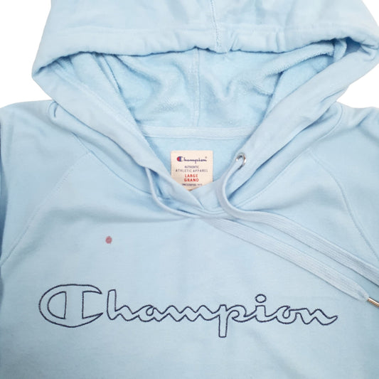 Mens Blue Champion Hoodie Jumper