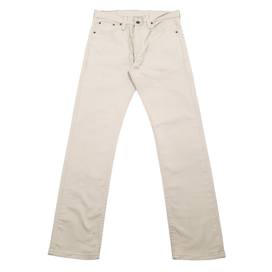 Levis 513 Slim Fit Jeans W31 L32 Cream