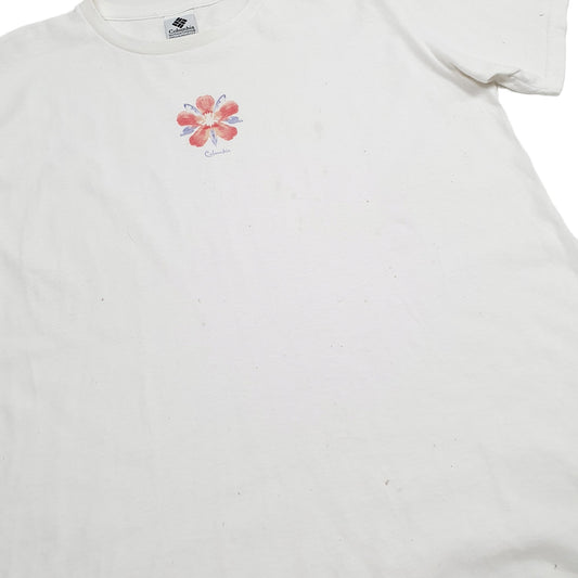 Mens White Columbia Sportswear Short Sleeve T Shirt