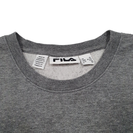 Mens Grey Fila Crewneck Jumper