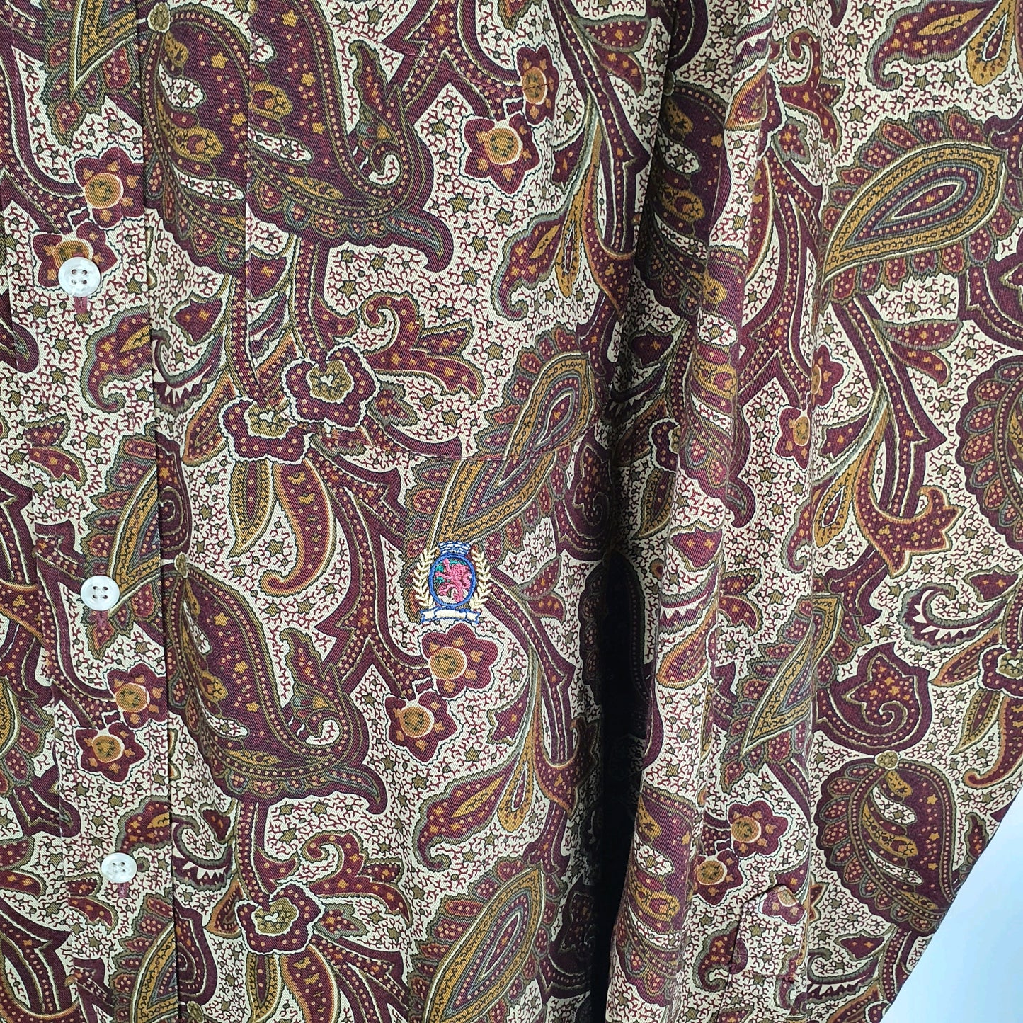 Tommy Hilfiger Paisley Long Sleeve Regular Fit Shirt