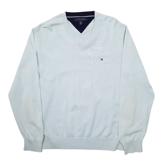 Mens Blue Tommy Hilfiger Crewneck Jumper