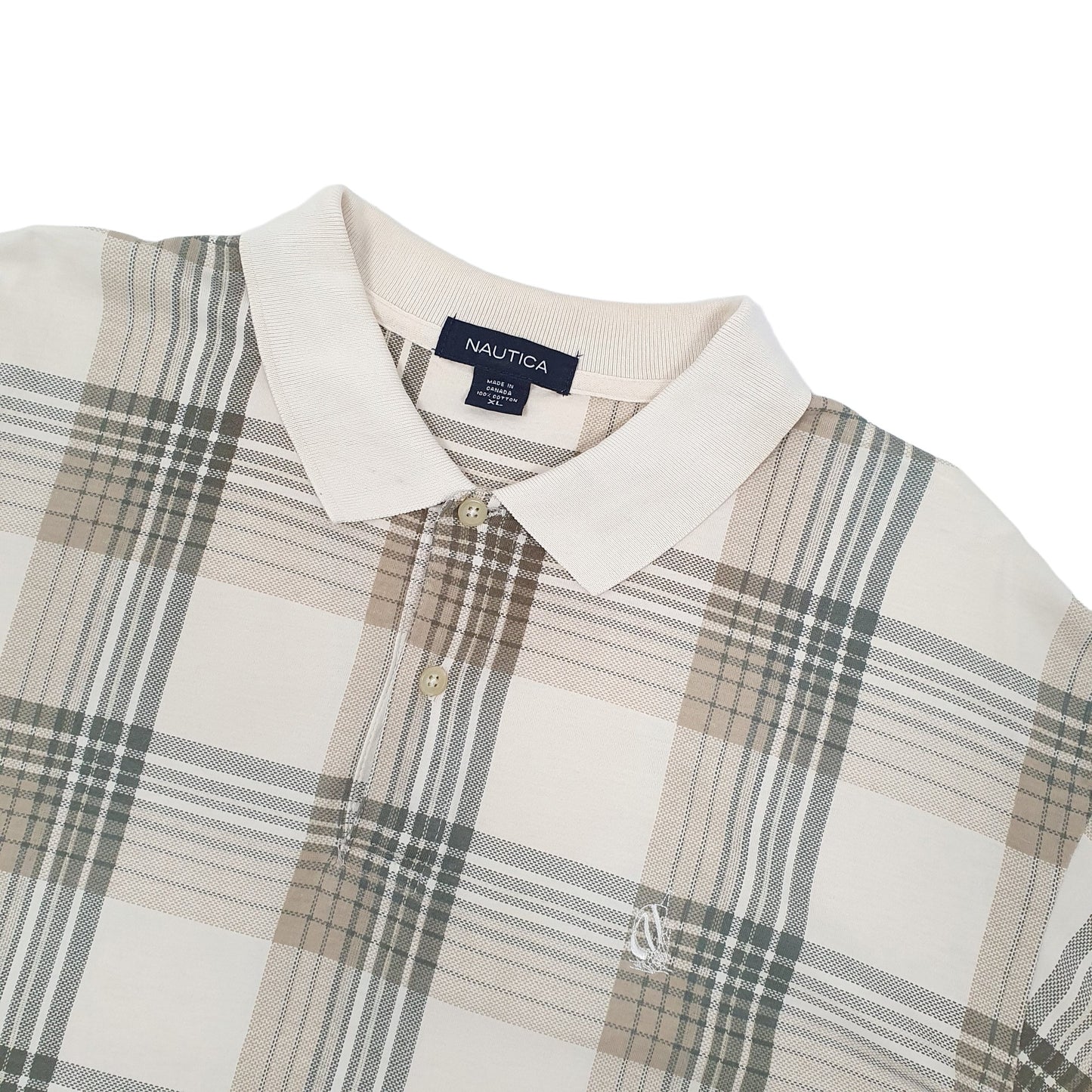 Nautica Short Sleeve Polo Shirt Beige