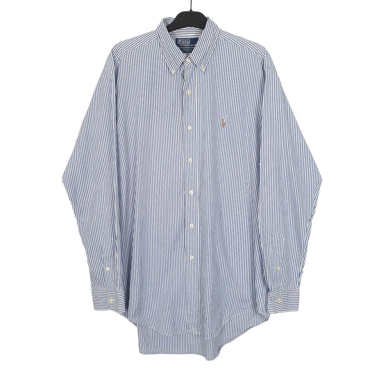 Ralph Lauren Long Sleeve Yarmouth Fit Striped Shirt Blue