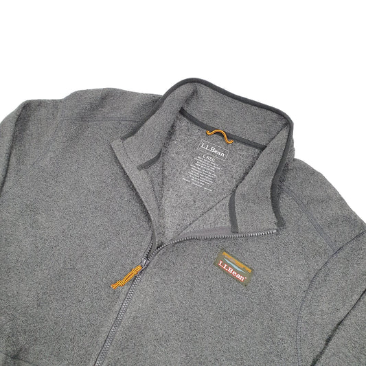 L.L.Bean Full Zip Fleece L Grey