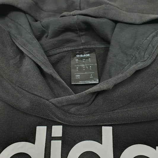 Mens Black Adidas Hoodie Jumper