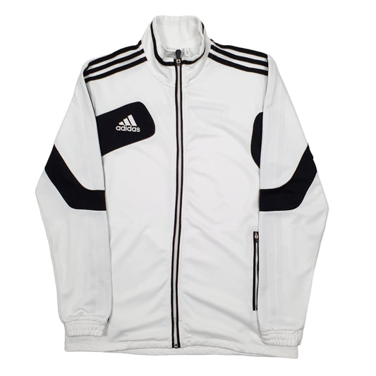 Mens White Adidas New Jersey Full Zip Jumper