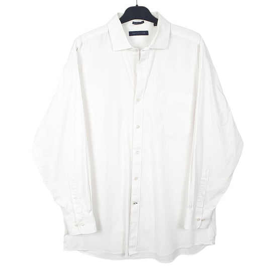 Mens White Tommy Hilfiger Long Sleeve Shirt