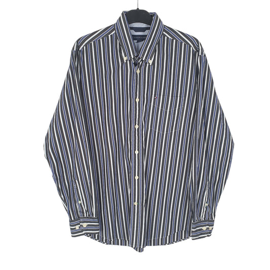 Tommy Hilfiger Long Sleeve Regular Fit Striped Shirt Black
